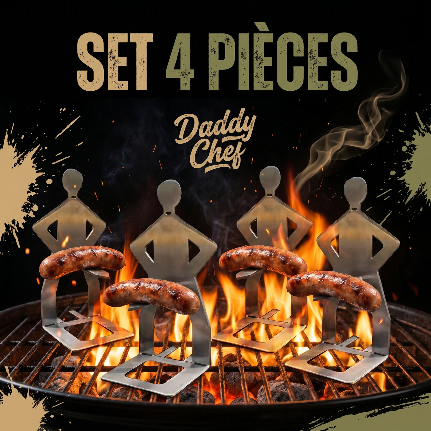 Set 4 Piques BBQ Pro