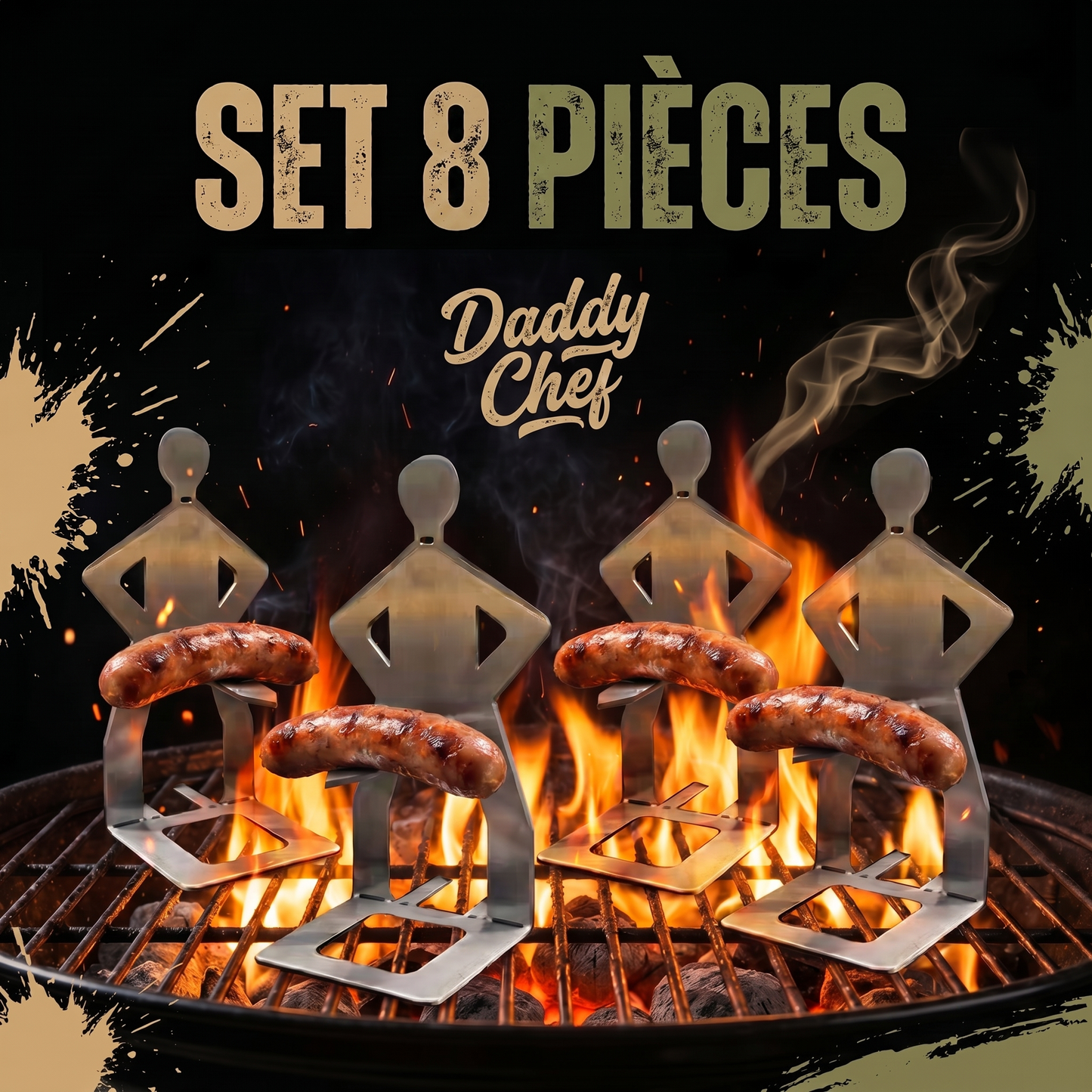 Set 8 Piques BBQ Pro